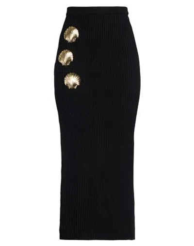 Giuseppe Di Morabito Woman Maxi Skirt Black Size L Virgin Wool, Elastane