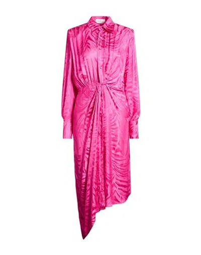 Giuseppe Di Morabito Woman Midi Dress Fuchsia Size 6 Viscose In Pink