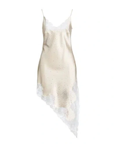 Giuseppe Di Morabito Woman Midi Dress Ivory Size 8 Polyester, Elastane In White