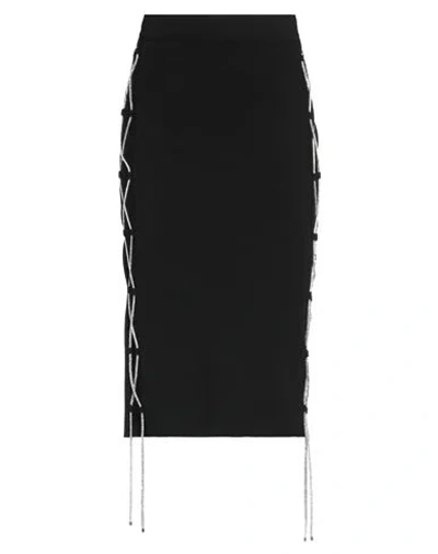 Giuseppe Di Morabito Woman Midi Skirt Black Size 8 Cotton, Elastane