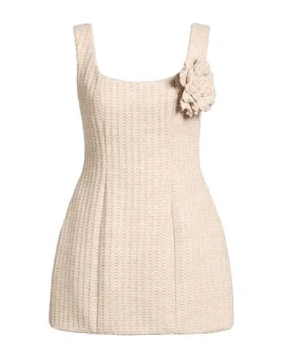 Giuseppe Di Morabito Woman Mini Dress Beige Size 4 Acrylic, Viscose, Wool, Alpaca Wool In Neutral
