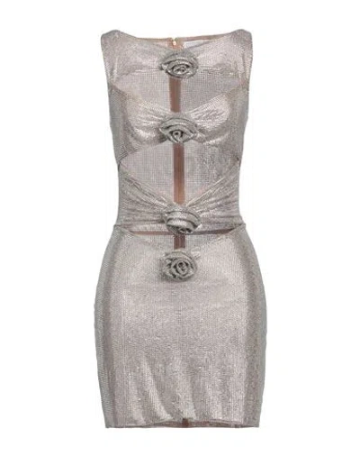 Giuseppe Di Morabito Woman Mini Dress Beige Size 4 Polyamide, Elastane In Gray