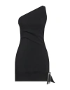 Giuseppe Di Morabito One-shoulder Mini Dress With Rhin In Black