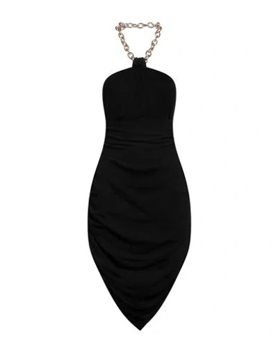 Giuseppe Di Morabito Woman Mini Dress Black Size 8 Viscose, Linen