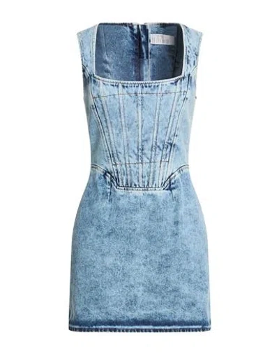 Giuseppe Di Morabito Woman Mini Dress Blue Size 8 Cotton