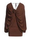 Giuseppe Di Morabito Woman Mini Dress Brown Size 6 Viscose, Elastane