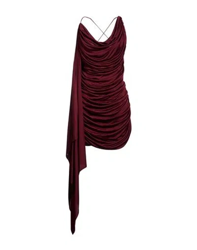 Giuseppe Di Morabito Woman Mini Dress Burgundy Size 6 Viscose In Red