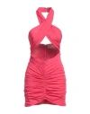 Giuseppe Di Morabito Woman Short Dress Coral Size 2 Polyester In Red