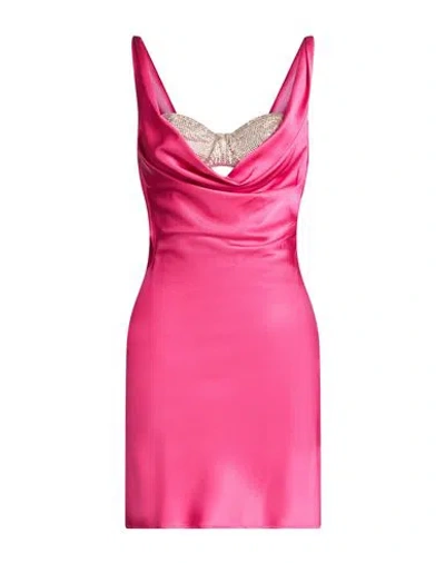 Giuseppe Di Morabito Woman Mini Dress Fuchsia Size 6 Acetate, Viscose, Elastane In Pink