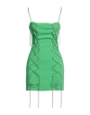 Giuseppe Di Morabito Woman Mini Dress Green Size 4 Viscose, Elastane In Green