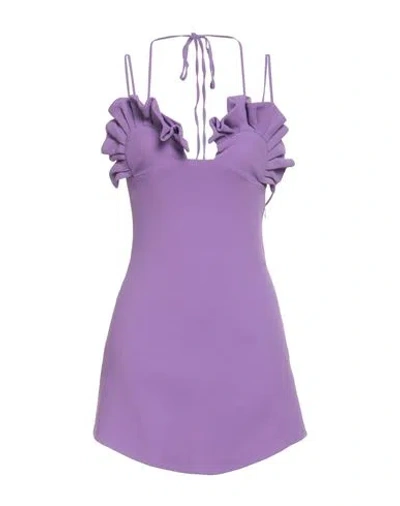 Giuseppe Di Morabito Woman Mini Dress Light Purple Size 6 Viscose, Elastane