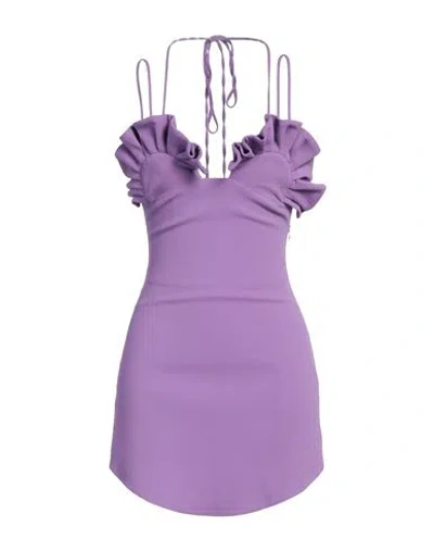 Giuseppe Di Morabito Woman Mini Dress Lilac Size 2 Viscose, Elastane In Purple