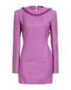 Giuseppe Di Morabito Woman Mini Dress Mauve Size 2 Wool In Purple