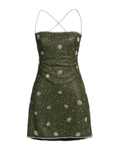 Giuseppe Di Morabito Woman Mini Dress Military Green Size 8 Polyamide