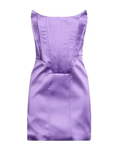 Giuseppe Di Morabito Woman Mini Dress Purple Size 4 Pes, Elastane