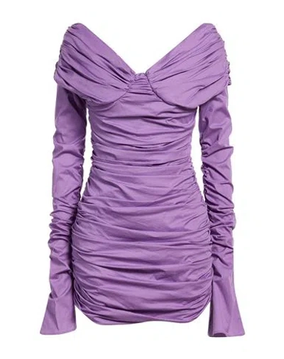 Giuseppe Di Morabito Woman Mini Dress Purple Size 6 Cotton