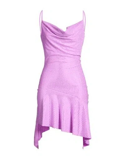 Giuseppe Di Morabito Woman Mini Dress Purple Size 6 Polyamide, Elastane In Green