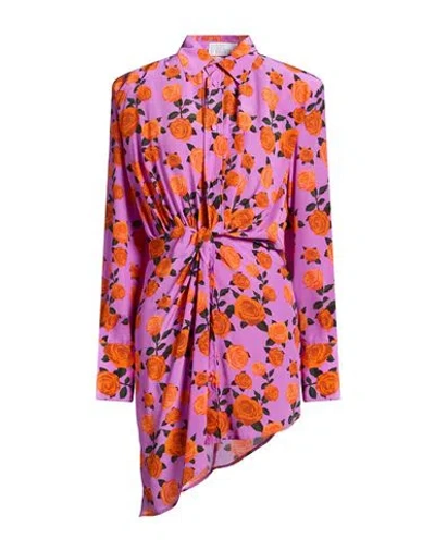 Giuseppe Di Morabito Woman Mini Dress Purple Size 6 Silk In Pink