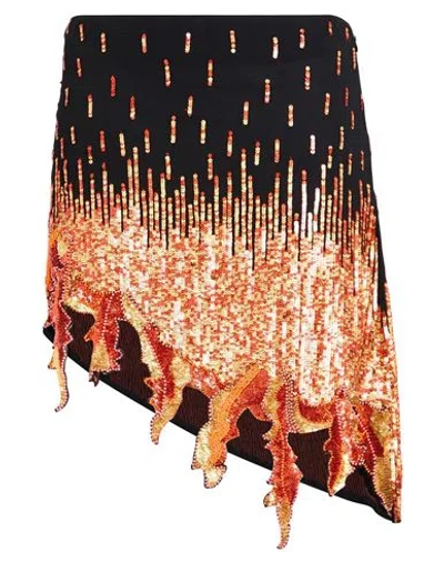 Giuseppe Di Morabito Skirt Giueseppe Di Morabito Pailettes In Viscose Available Store Pompei In Naranja