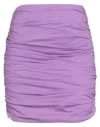 Giuseppe Di Morabito Woman Mini Skirt Purple Size 4 Cotton In Purple
