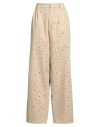Giuseppe Di Morabito Woman Pants Beige Size 8 Cotton, Polyamide, Elastane