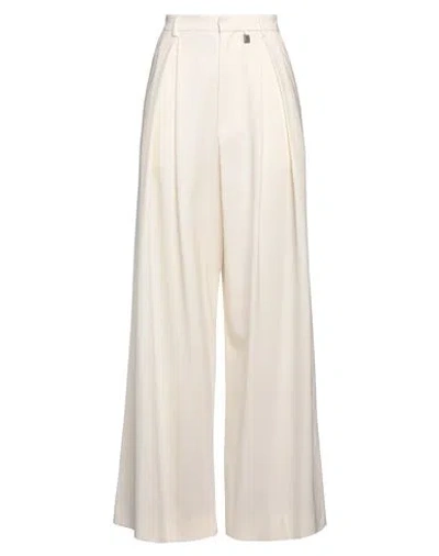 Giuseppe Di Morabito Woman Pants Ivory Size 4 Virgin Wool, Elastane In Neutral