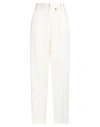 Giuseppe Di Morabito Woman Pants Ivory Size 6 Virgin Wool, Elastane In White