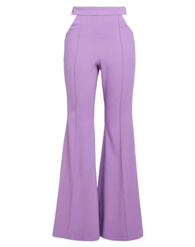 Giuseppe Di Morabito Woman Pants Mauve Size 4 Viscose, Elastane In Purple