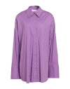Giuseppe Di Morabito Woman Shirt Light Purple Size 4 Cotton In Purple
