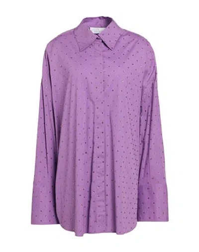 Giuseppe Di Morabito Woman Shirt Light Purple Size 4 Cotton