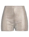 Giuseppe Di Morabito Silver Embellished Mesh Shorts In Beige
