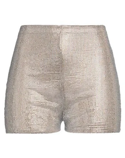 GIUSEPPE DI MORABITO GIUSEPPE DI MORABITO WOMAN SHORTS & BERMUDA SHORTS BEIGE SIZE 4 POLYAMIDE, ELASTANE
