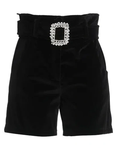 Giuseppe Di Morabito Woman Shorts & Bermuda Shorts Black Size 8 Cotton