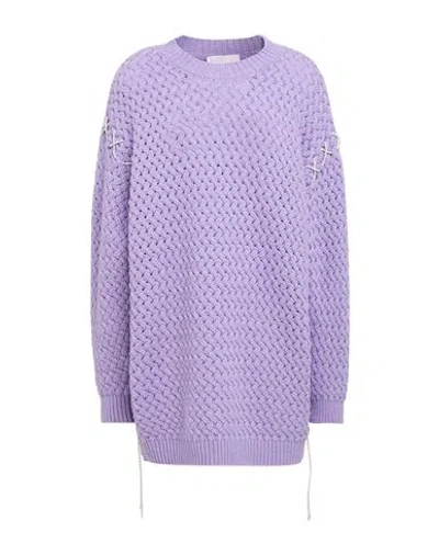 Giuseppe Di Morabito Woman Sweater Lilac Size 4 Merino Wool, Cashmere In Purple