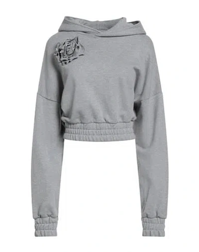 Giuseppe Di Morabito Woman Sweatshirt Light Grey Size M Cotton In Gray