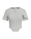 Giuseppe Di Morabito Woman T-shirt Light Grey Size 4 Cotton In Grey
