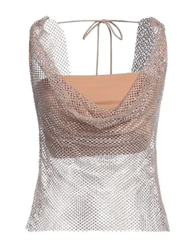 Giuseppe Di Morabito Woman Top Beige Size M/l Polyamide