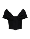 Giuseppe Di Morabito Woman Top Black Size 4 Wool In Black
