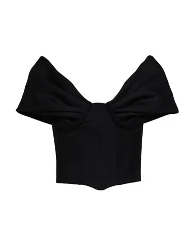 Giuseppe Di Morabito Woman Top Black Size 4 Wool