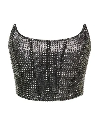 Giuseppe Di Morabito Woman Top Black Size 8 Polyamide, Elastane