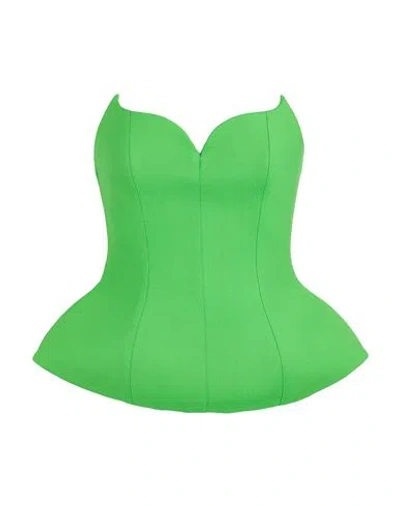 Giuseppe Di Morabito Woman Top Green Size 4 Wool, Lycra