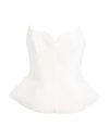 Giuseppe Di Morabito Woman Top Ivory Size 10 Wool, Lycra In White