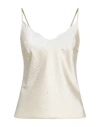 Giuseppe Di Morabito Woman Top Ivory Size 8 Polyester, Elastane In Multi