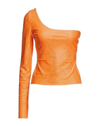 Giuseppe Di Morabito Woman Top Orange Size 4 Polyacrylic, Elastane