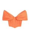 Giuseppe Di Morabito Woman Top Orange Size 6 Wool
