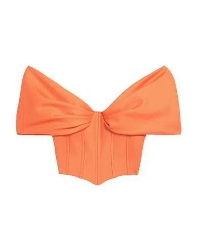 Giuseppe Di Morabito Woman Top Orange Size 6 Wool