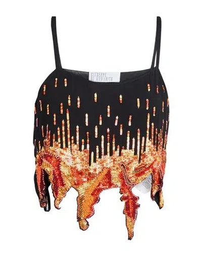 Giuseppe Di Morabito Woman Top Orange Size 8 Viscose