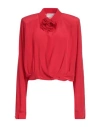 Giuseppe Di Morabito Woman Top Red Size 8 Silk In Red
