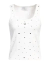 Giuseppe Di Morabito Woman Top White Size L Cotton, Elastane In White