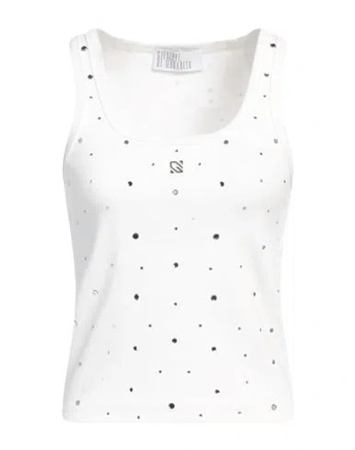 Giuseppe Di Morabito Woman Top White Size L Cotton, Elastane